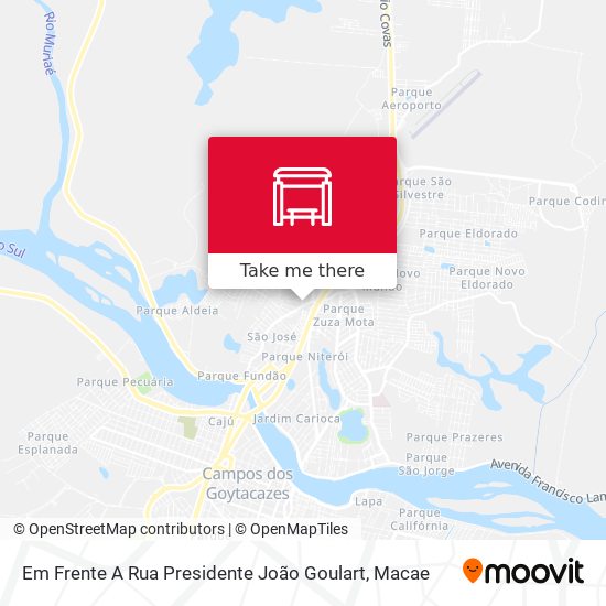 Em Frente A Rua Presidente João Goulart map