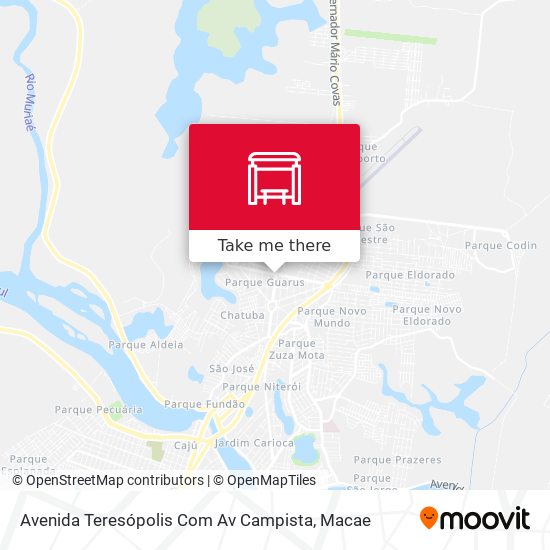 Avenida Teresópolis Com Av Campista map