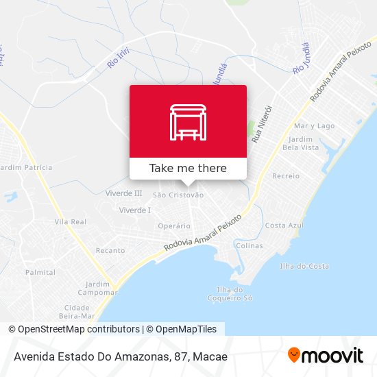 Avenida Estado Do Amazonas, 87 map