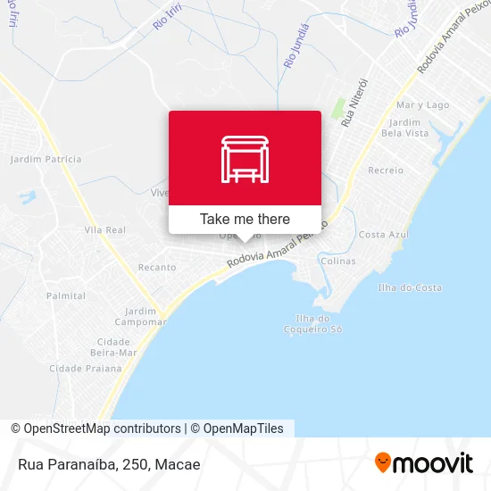 Rua Paranaíba, 250 map