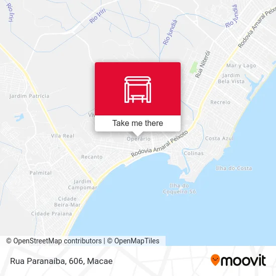 Rua Paranaíba, 606 map