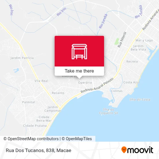 Rua Dos Tucanos, 838 map
