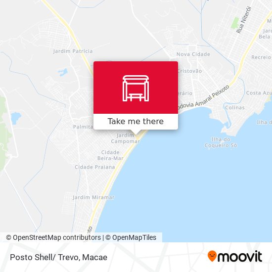 Mapa Posto Shell/ Trevo