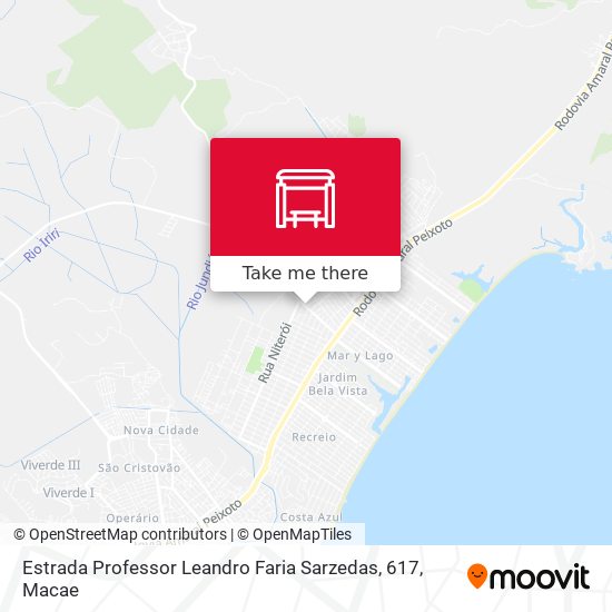 Estrada Professor Leandro Faria Sarzedas, 617 map