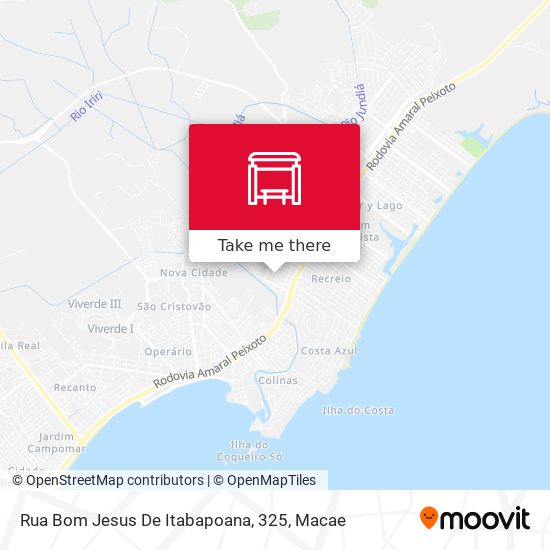 Rua Bom Jesus De Itabapoana, 325 map