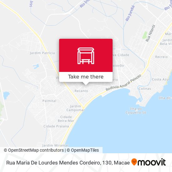 Mapa Rua Maria De Lourdes Mendes Cordeiro, 130