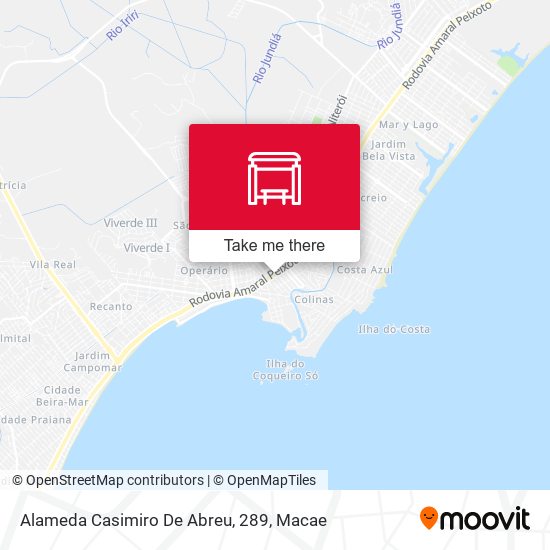 Alameda Casimiro De Abreu, 289 map