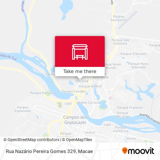 Mapa Rua Nazário Pereira Gomes 329