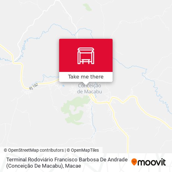 Terminal Rodoviário Francisco Barbosa De Andrade (Conceição De Macabu) map