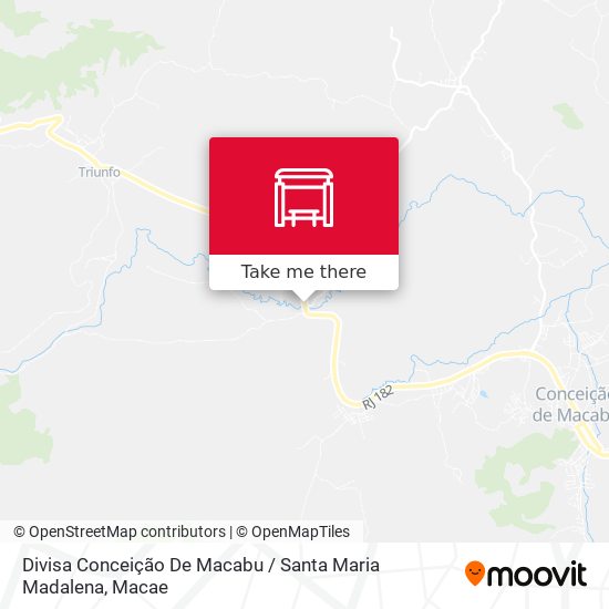 Divisa Conceição De Macabu / Santa Maria Madalena map