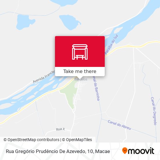 Rua Gregório Prudêncio De Azevedo, 10 map