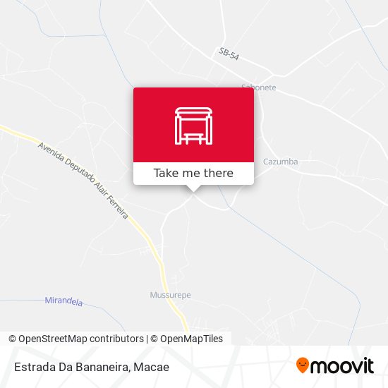 Estrada Da Bananeira map