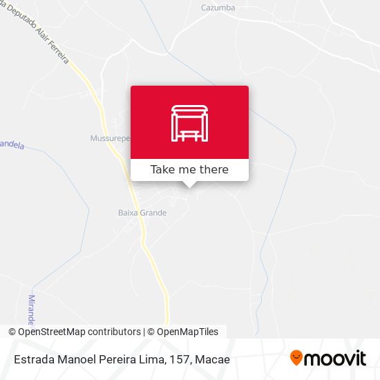 Estrada Manoel Pereira Lima, 157 map