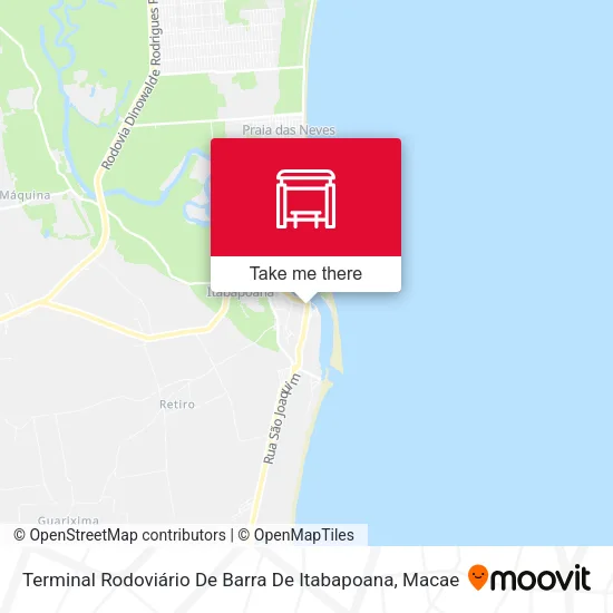 Terminal Rodoviário De Barra De Itabapoana map