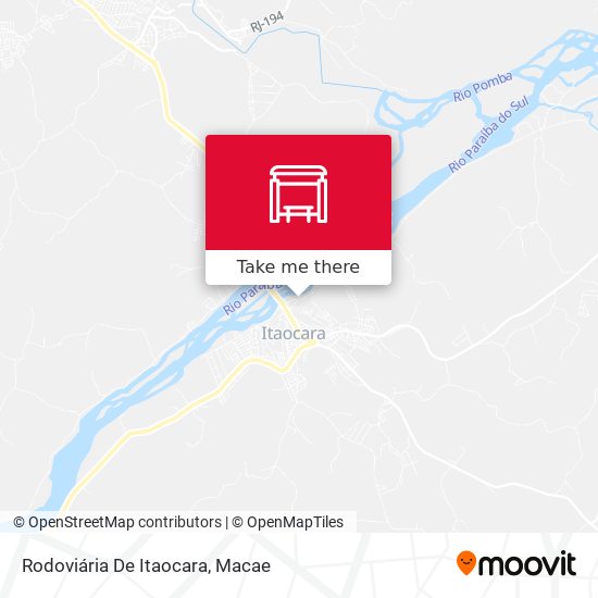 Mapa Rodoviária De Itaocara