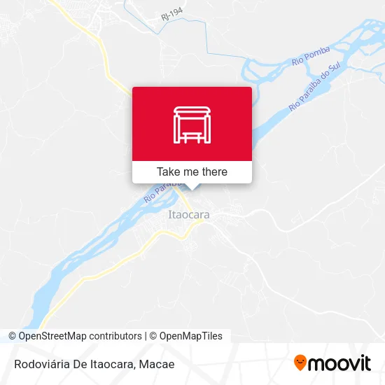 Rodoviária De Itaocara map