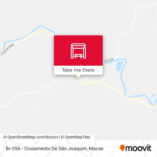 Br-356 - Cruzamento De São Joaquim map