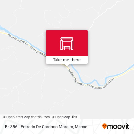 Br-356 - Entrada De Cardoso Moreira map