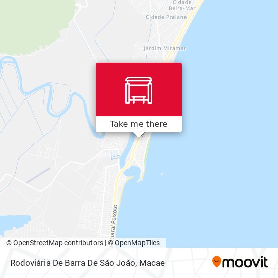 Rodoviária De Barra De São João map