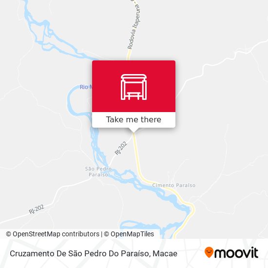 Cruzamento De São Pedro Do Paraíso map