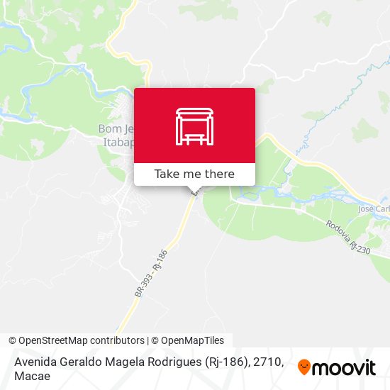 Avenida Geraldo Magela Rodrigues (Rj-186), 2710 map