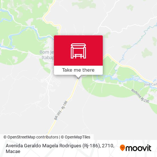 Avenida Geraldo Magela Rodrigues (Rj-186), 2710 map