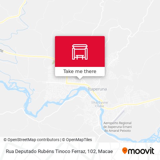 Mapa Rua Deputado Rubéns Tinoco Ferraz, 102