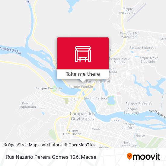 Rua Nazário Pereira Gomes 126 map