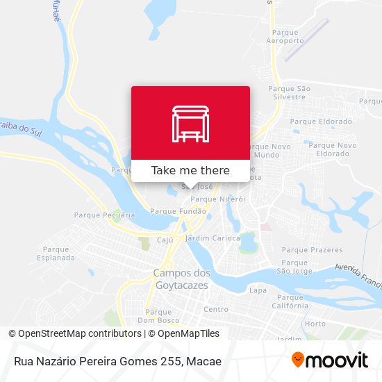 Mapa Rua Nazário Pereira Gomes 255