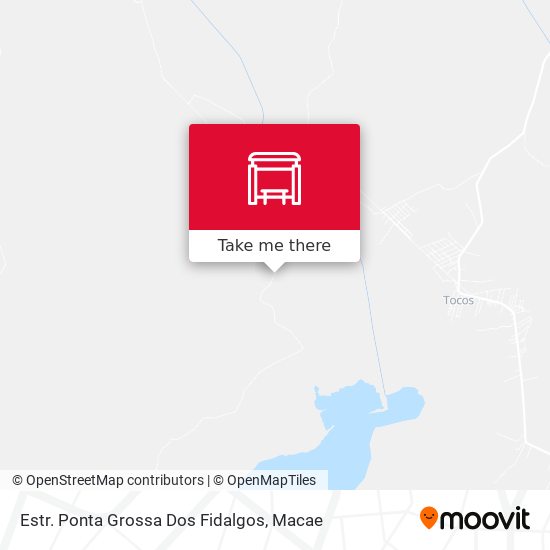 Estr. Ponta Grossa Dos Fidalgos map