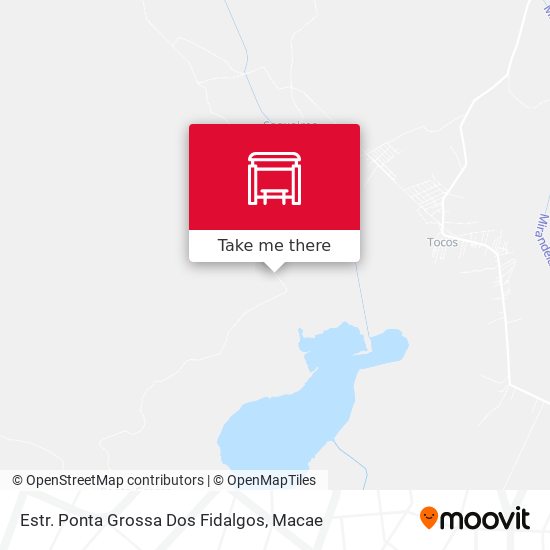 Estr. Ponta Grossa Dos Fidalgos map