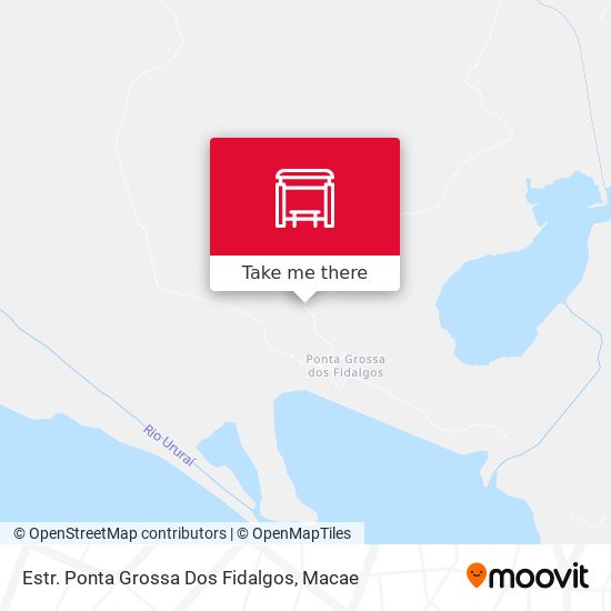 Estr. Ponta Grossa Dos Fidalgos map