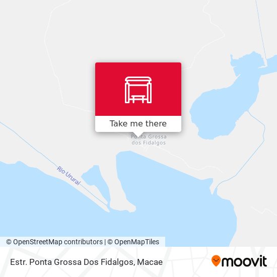 Estr. Ponta Grossa Dos Fidalgos map