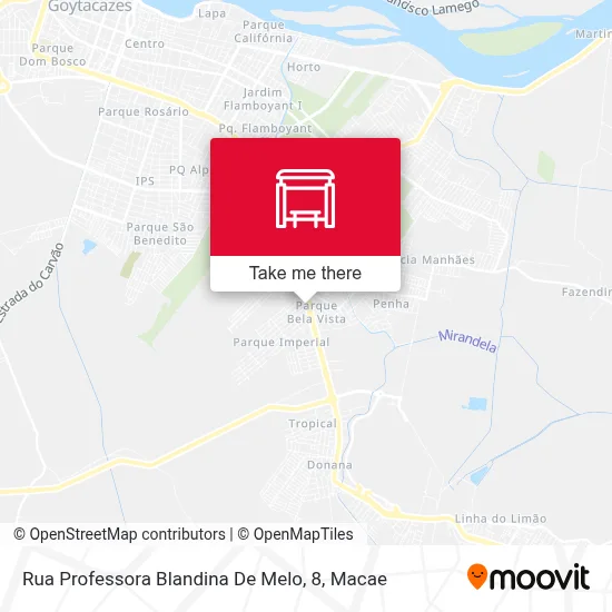Rua Professora Blandina De Melo, 8 map