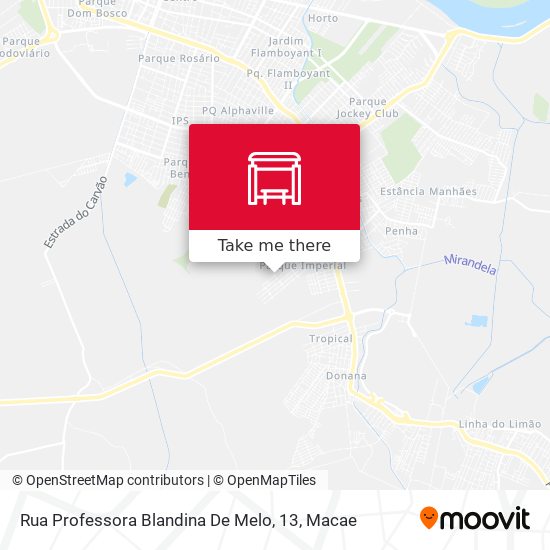Rua Professora Blandina De Melo, 13 map