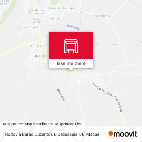 Rodovia Barão Duzentos E Dezesseis, 66 map