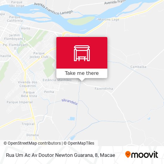 Rua Um Ac Av Doutor Newton Guarana, 8 map
