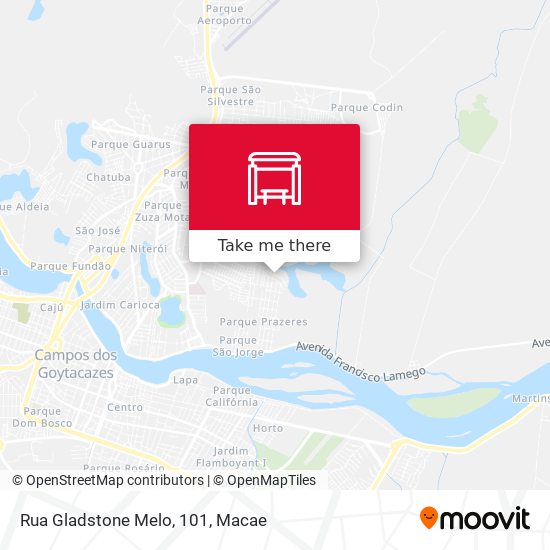 Rua Gladstone Melo, 101 map