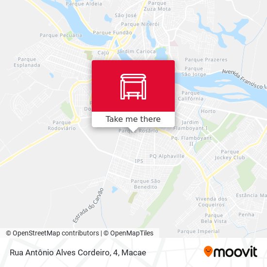 Rua Antônio Alves Cordeiro, 4 map