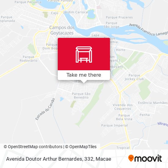 Avenida Doutor Arthur Bernardes, 332 map