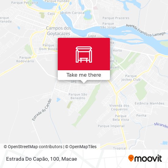 Estrada Do Capão, 100 map