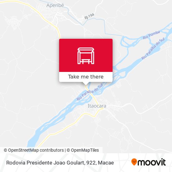 Mapa Rodovia Presidente Joao Goulart, 922