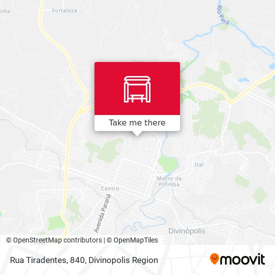 Rua Tiradentes, 840 map