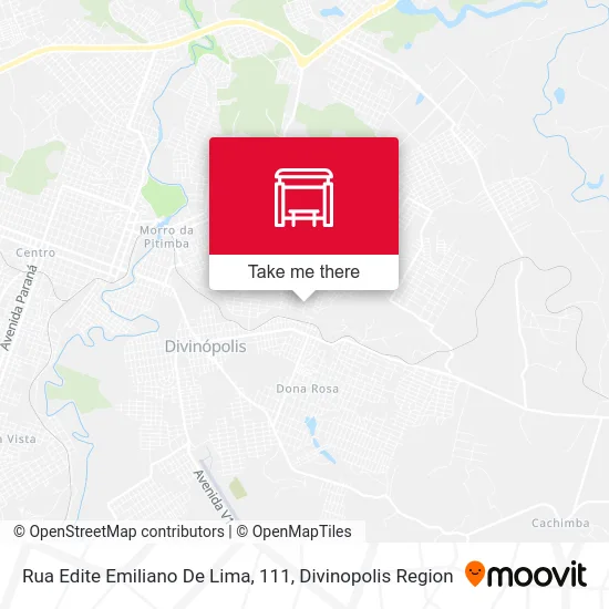 Rua Edite Emiliano De Lima, 111 map