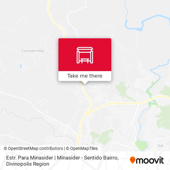 Estr. Para Minasider | Minasider - Sentido Bairro map