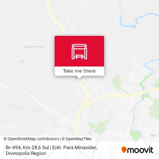 Br-494, Km 28,6 Sul | Entr. Para Minasider map