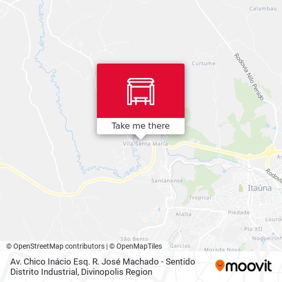 Av. Chico Inácio Esq. R. José Machado - Sentido Distrito Industrial map
