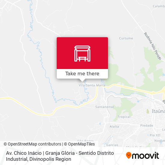 Av. Chico Inácio | Granja Glória - Sentido Distrito Industrial map