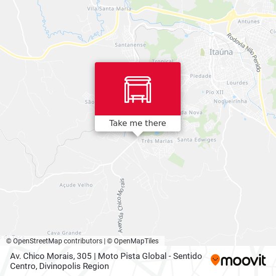 Mapa Av. Chico Morais, 305 | Moto Pista Global - Sentido Centro