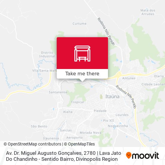 Av. Dr. Miguel Augusto Gonçalves, 2780 | Lava Jato Do Chandinho - Sentido Bairro map